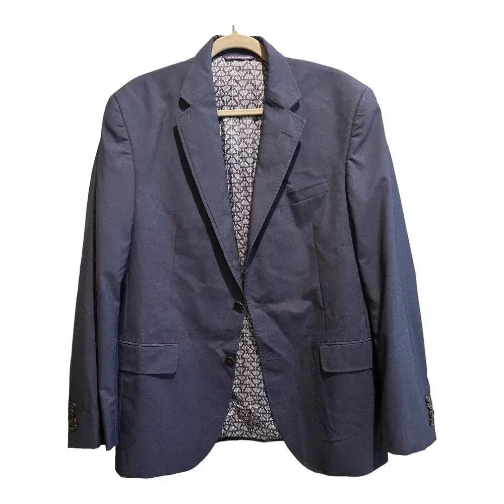 NWOT Ted Baker London Endurance Blazer In Navy‎ Size 44R